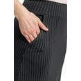 thumbnail image 5 of Fishers Finery Women's EcoFabric Ponte Stretch A-Line Skirt With Side Pockets; High Waisted Comfort Band Pull On Style (Pinstripe, S), 5 of 5
