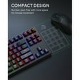 thumbnail image 3 of AUKEY Clavier de Jeu Mécanique TKL avec Commutateurs RVB et Rouges, Clavier Filaire à 87 Touches avec Anti-Ghosting et Logiciel de Jeu pour PC et Mac KM-G14, 3 of 6