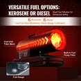 thumbnail image 4 of VEVOR Kerosene Forced Air Heater, 70000 BTU Portable Torpedo Diesel Space Heater with Thermostat, 5 Gallon Tank Energy-Efficient heavy-duty Heater, for Indoor Outdoor Use Workshop Industry, 4 of 9