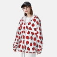 thumbnail image 3 of Lsque Ladybug On Blue Stripes UPF 50+ Lightweight Sun Protection Men's Women's Long Sleeve Shirt, Hoodie Performance -X-Large, 3 of 9