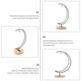 thumbnail image 2 of Support de Suspension Micro Paysage en Forme de Lune pour Ornement de Bureau, 2 of 8
