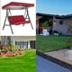thumbnail image 3 of Replacement Canopy, Outdoor Swing Set Cover, for Patio/Lawn/Garden Swing Cushion (Swing) Red, 3 of 5