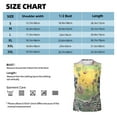 thumbnail image 6 of Uemuo Flower Butterfly Skull Couple Pattern Men's Sleeveless T-Shirt,Muscle Athletic Tank Top, Moisture-wicking Quick-dry Breathable Classic Tee Top for Gym Run Outdoor Sports-XX-Large, 6 of 8
