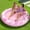 Pink, variant on Inflatable Tanning Pool Lounger Float, 72" x 56" Pool Floats Adult with Pillow, 4 in 1 Round Suntan Tub Raft Floatie,Sunbathing Bed Lounge for Water Blow Up Ball Pit Party Gifts, Cyan