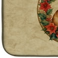 thumbnail image 4 of Carolines Treasures DAC2366DDM 21 x 14 in. Unisex French Bulldog Christmas Flowers Dish Drying Mat, 4 of 5