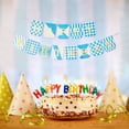 thumbnail image 3 of ZheElen 1pcs Set 16.4ft Blue Paper Card Birthday Decorations For Birthday Party Happy Birthday Sign Happy Birthday Banner Pink 16.4ft, 3 of 6