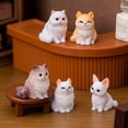 thumbnail image 2 of 12 Pcs Landscape Cat Cat Statue Mini Cat Figurine Tiny Cat Figurines, 2 of 6