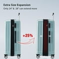 thumbnail image 3 of 3-Pcs Hardside Luggage Sets Expandable Luggages Spinner Suitcase With TSA Lock Lightweight Carry On Luggage 20inch 24inch 28inch For Women Men, 3 of 9