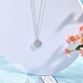 thumbnail image 3 of Heart Cremation Jewelry for Ashes Urn Necklace Keepsake Cremation Jewelry Mini Stainless Steel Silver Memorial Urns Pendant with Funnel Pin for Bereavement Family Friends 2x2.6cm, 3 of 7