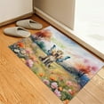 thumbnail image 3 of Welcome Spring Fairy Afghan Hound in Flower Meadow Doormat Dog Lover Indoor Outdoor Welcome Mat - 13002, 3 of 5