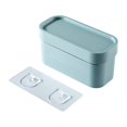 thumbnail image 3 of Caja de almacenamiento multiusos para bolsas de basura, organizador de cubos de cocina, soporte para bolsas de comestibles, soporte para bolsas de Azul Macarena titular de la basura, 3 of 8