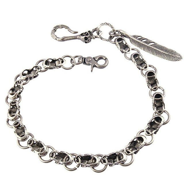 Bangcool Pants Chain Hiphop Style Skeleton Head Decor Metal Trousers Chain Jeans Chain