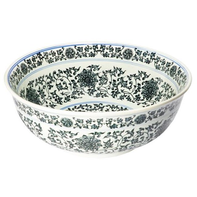Eden Bath EB-PS07 16.5 in. Ming Dynasty Decorative Porcelain Sink, Multi Color