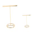 thumbnail image 6 of OUNONA 2Pcs Metal Jewelry Organizer T Shape Earring Display Stand Golden for Retail and Personal Use, 6 of 8