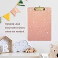 thumbnail image 7 of 12.5"x9" Pink Gold Glitter Clipboards, Standard A4 Letter Size Nursing Clipboard with Low Profile Metal Clip Decorative Clip Board for Office Supplies,Gold, 7 of 7