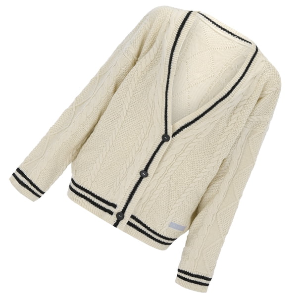 Qarigey Suéter térmico para mujer, Color sólido, suelto, lavable, de manga larga, portátil, de moda, cálido, para mantener el abrigo, ropa Abrigos y chamarras L Qarigey AP013885-03