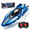 Blue, variant on Funtogether High Speed Remote Control Boat for Pools and Lakes, 2.4GHz Waterproof RC Speedboat with Dual Motors, Blue