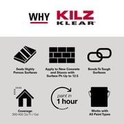 ILZ Klear Interior/Exterior Water-Based Clear Sealer & Bonding Primer, 1 Gallon