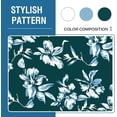thumbnail image 2 of Stretch Dining Chair Covers Set of 6 Chair Covers for Dining Room Parsons Chair Slipcover Chair Protectors Covers Dining, Feature Modern Floral Printed Design, Dark Teal, 2 of 6