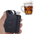 thumbnail image 1 of Tignapoo Compact Stainless Steel Flask for Outdoor Adventures, 5oz (146ml) Capacity, Durable & Rustproof, Ideal for Whiskey, Wine, or Alcohol, Perfect Gift for Camping, Fishing, or Parties, Black, 1 of 6