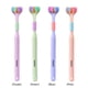 thumbnail image 5 of Cepillo de dientes de 3 carascerdas suavescepillo de dientes para adultoslimpiador de cuidado bucal (azul) Tmvgtek Para estrenar, 5 of 9