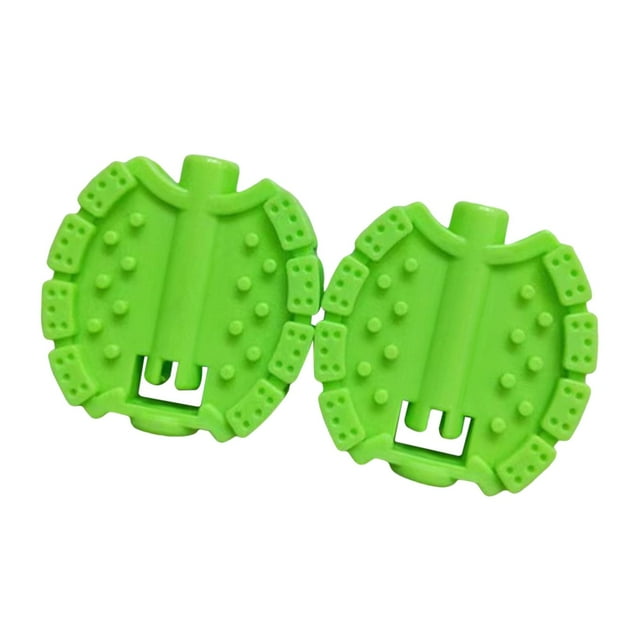 2 pedales de bicicleta para niños, resistentes, universales, para rueda delantera. Verde