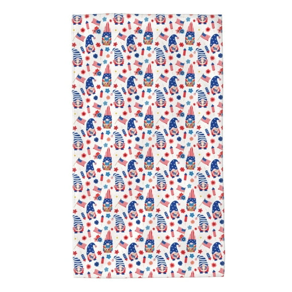 Balery 4th Of July Toalla de Microfibra Premium con Estampado – 27.5x16 pulgadas, Alta Absorción, Suave y Aterciopelada, Secado Rápido
