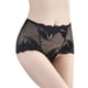 thumbnail image 1 of Bragas sexys Gibobby Bikini elástico algodón Levantamiento Cadera Huecas Cintura Media Encaje Negro XL, 1 of 5
