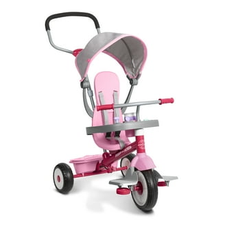 Radio Flyer, 4-in-1 Stroll 'N Trike with Activity Tray, Pink