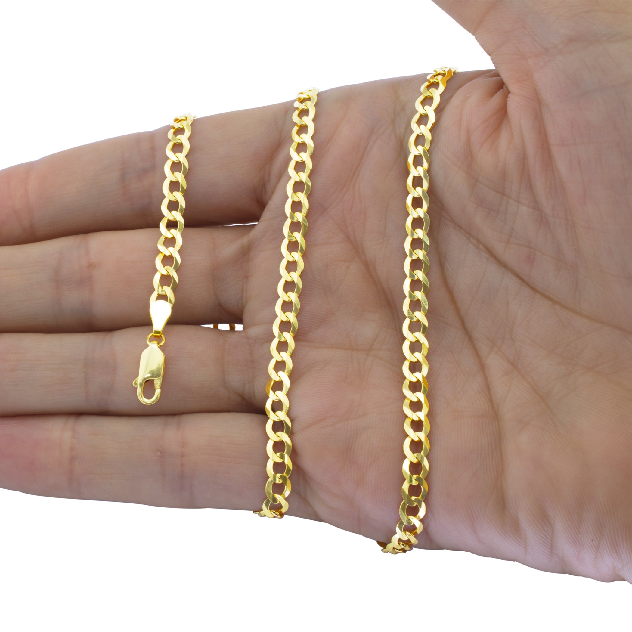 5mm gold curb chain