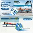 thumbnail image 4 of Topbuy Chaise Longue de Plage Réglable, Chaise de Bronzage Face vers le Bas avec Trou pour le Visage et Coussin Amovible, 5 Positions Réglables, Bleu et Vert, 4 of 8
