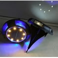 thumbnail image 2 of Solar Ground Lights, 8 LED Disk Lights Solar Powered Waterproof In-Ground Lights For Garden, Lawn, Pathway, Yard (Warm+Blue) (4pcs), 2 of 4