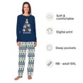 thumbnail image 2 of Soccer Christmas Tree Matching Pajamas For Family And Dog, Soft Cotton And Poly Blend, 2 Pieces, 2 of 7