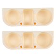 thumbnail image 2 of 2 Piezas Portavasos De Cuña para Asiento De Coche Ahorro De Espacio Lavable Caja De Almacenamiento Organizador De Tazas De Relleno para Espacios De Asiento De Coche Extraíbles(Blanco), 2 of 14