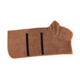 thumbnail image 1 of Toalla de baño para perros Perfecl Albornoz ajustable Marrón, 1 of 8