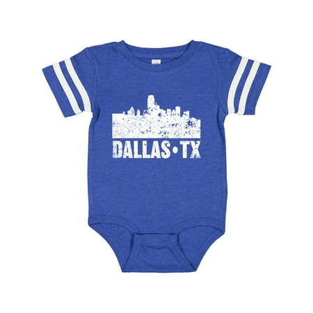 

Inktastic Dallas Texas City Skyline with Grunge Gift Baby Boy or Baby Girl Bodysuit
