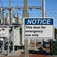 thumbnail image 7 of Emergency Use Only Door Sign, Industrial Exit Emergency Fire Sign 8"x12" UV Resistant for Indoor Outdoor Workplace, 7 of 7