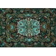 thumbnail image 1 of Ahgly Company Indoor Rectangle Medallion Light Blue French Area Rugs, 5' x 8', 1 of 4