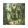 thumbnail image 5 of House in Forest Wall Clock Battery Operated Silent Non-Ticking Bedroom Office Kitchen Home School Decor 7.8"(Black), 5 of 10