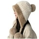 thumbnail image 1 of Sombreros de punto de invierno, sombreros de moda para el frío, lindos, cálidos para exteriores, sombreros de lana gruesos, sombrero de mujer, 1 of 3
