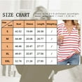 thumbnail image 4 of SHIBEVER Hoodies for Women Long Sleeve Tops Color Block Striped Shirts V Neck Hooded Sweatshirts Pullover Tops Fall Clothing Casual Loose Lightweight Tunic Tops, 4 of 7