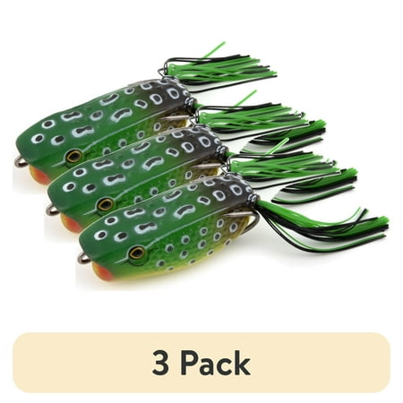 (3 pack) Ozark Trail Frog Popper Lure Bullfrog