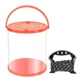 thumbnail image 1 of Colaxi Fish Lure Bucket Water Container Multifunctional Fishing Wash Basin with Rope Collapsible Bucket for Camping Traveling House Orange 11L 25x28cm, 1 of 8