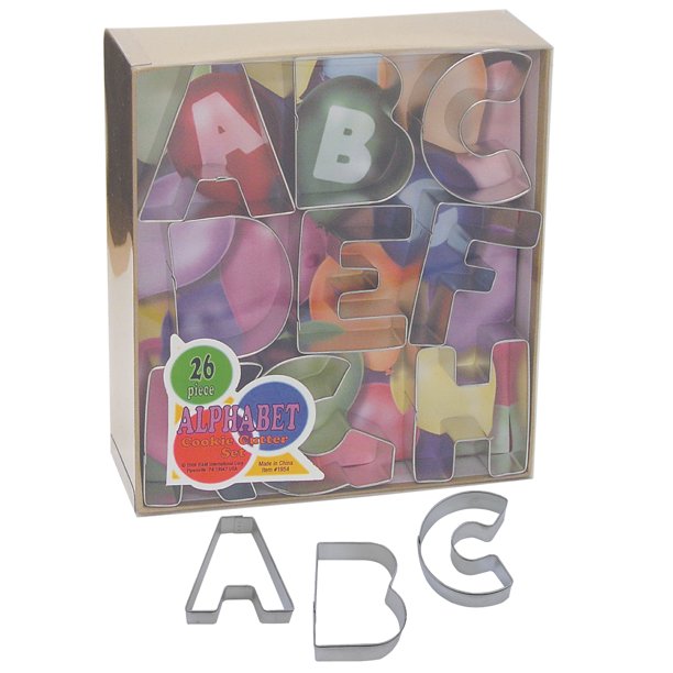 R&M Alphabet Cookie Cutter 26 Piece Set