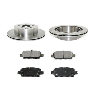 Rear Brake Pad and Rotor Kit - Compatible with 2014 - 2017 Nissan Juke N.i.s.m.o RS 2015 2016