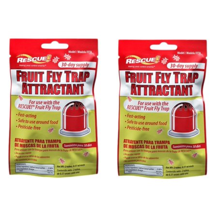 Rescue Non-Toxic Fruit Fly Trap Refill 2 Pack