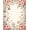 Pink, Pattern 1, variant on Flatwoven High Traffic Area Rug, Enchanted Garden Botanical Runner With Edges For Entryway, Non Slip, Stain Resistant, Washable Area Rugs for Living Room, Bedroom(Pink, 2X3)