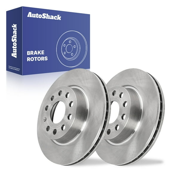 AutoShack 11.02" (279.8 mm) Front Vented Brake Rotors | Replacement for 2011-2015 Volkswagen Jetta | 2-PC Set