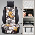 thumbnail image 6 of CHAQLIN Cats Pattern Non-Slip Front Seat Covers for Truck, Quilted Padded Fabric Dustproof Car Front Seat Covers Quilted Front Seats, 6 of 7