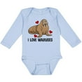 thumbnail image 3 of Inktastic Walrus Cute Arctic Animals Boys or Girls Long Sleeve Baby Bodysuit, 3 of 5